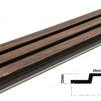 PS PANEL ΜΕ 3D ΠΗΧΑΚΙΑ 54 PIANO 12/122/2900mm WALNUT/DARK BROWN NewPlan