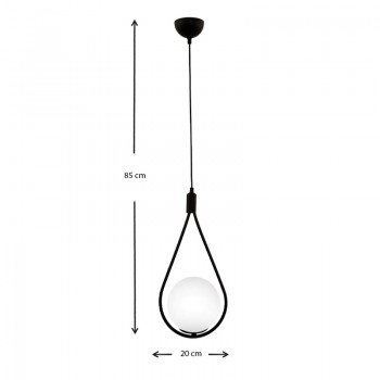 Φωτιστικό οροφής Shemesh Megapap E27 μεταλλικό μονόφωτο χρώμα μαύρο 20x20x85εκ.