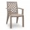 Πολυθρόνα πολυπροπυλενίου Kira Megapap χρώμα cappuccino 58x52x87εκ.