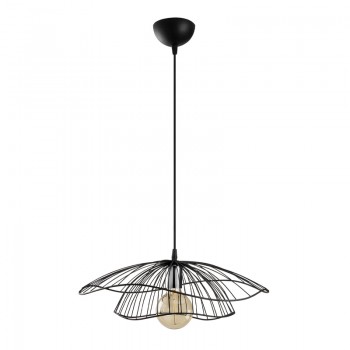 Φωτιστικό οροφής Yildo Megapap E27 μεταλλικό μονόφωτο χρώμα μαύρο Φ50x111εκ.