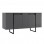 Μπουφές Luxe Megapap χρώμα ανθρακί 160x35x80εκ.