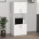 Ντουλάπα κουζίνας Armado Megapap χρώμα λευκό 60x32x140εκ.