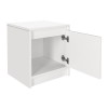 Κομοδίνο Conve Megapap χρώμα λευκό 40x35x45εκ.