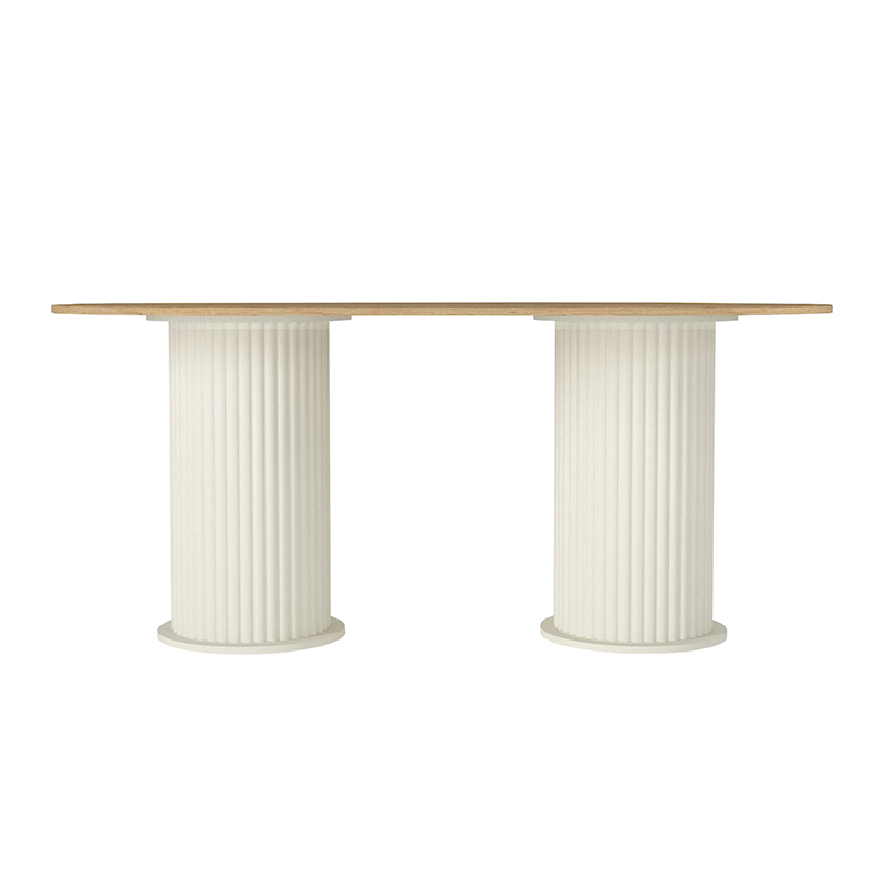 Τραπέζι Bohema Megapap χρώμα ivory - sepet oak 180x90x77,7εκ.