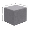 Σκαμπώ Linda Megapap υφασμάτινο χρώμα γκρι 40x40x40εκ.