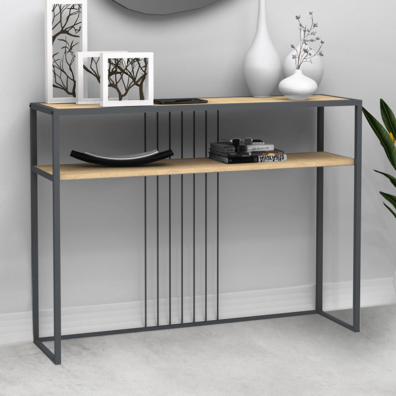 Κονσόλα Kary Megapap χρώμα oak 120x33x90εκ.
