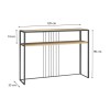 Κονσόλα Kary Megapap χρώμα oak 120x33x90εκ.
