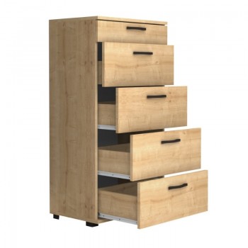 Συρταριέρα Helia Megapap χρώμα φυσικό οξιάς 60x44x108εκ.