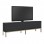 Έπιπλο τηλεόρασης Lord Megapap χρώμα μαύρο - χρυσό 180x30x47εκ.
