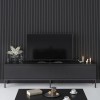 Έπιπλο τηλεόρασης Lord Megapap χρώμα μαύρο 180x30x47εκ.