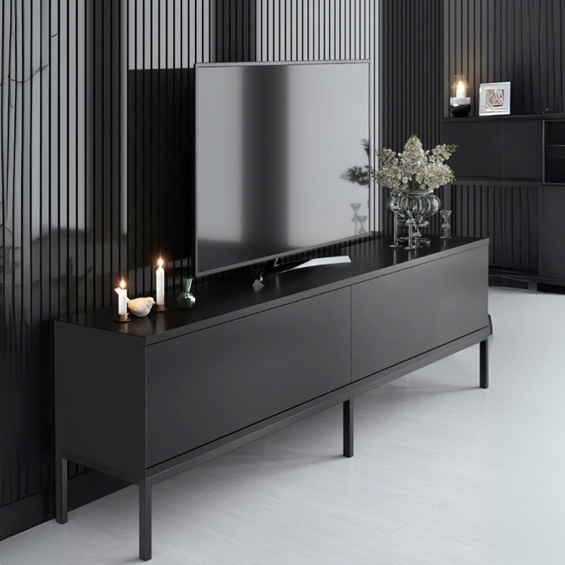 Έπιπλο τηλεόρασης Lord Megapap χρώμα μαύρο 180x30x47εκ.