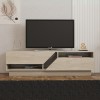 Έπιπλο τηλεόρασης Koza Megapap χρώμα travertine 160x40x45εκ.