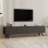 Έπιπλο τηλεόρασης Paris Megapap χρώμα ανθρακί 160x25x35εκ.