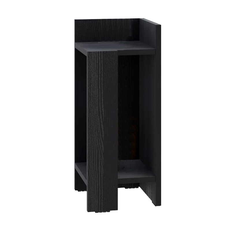Κομοδίνο Elos Megapap δεξί χρώμα black wood 25x27x60εκ.