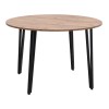 Τραπέζι Zeno Megapap χρώμα ακακίας Ø110x73,5εκ.