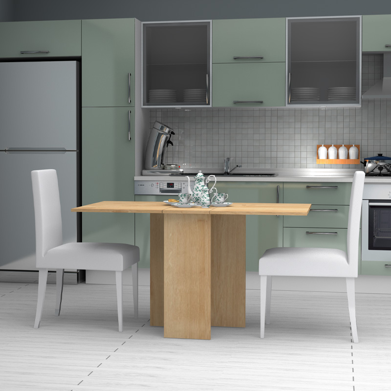 Τραπέζι Pepe Megapap επεκτεινόμενο χρώμα φυσικό οξιάς 28(56+56)x77x75εκ.