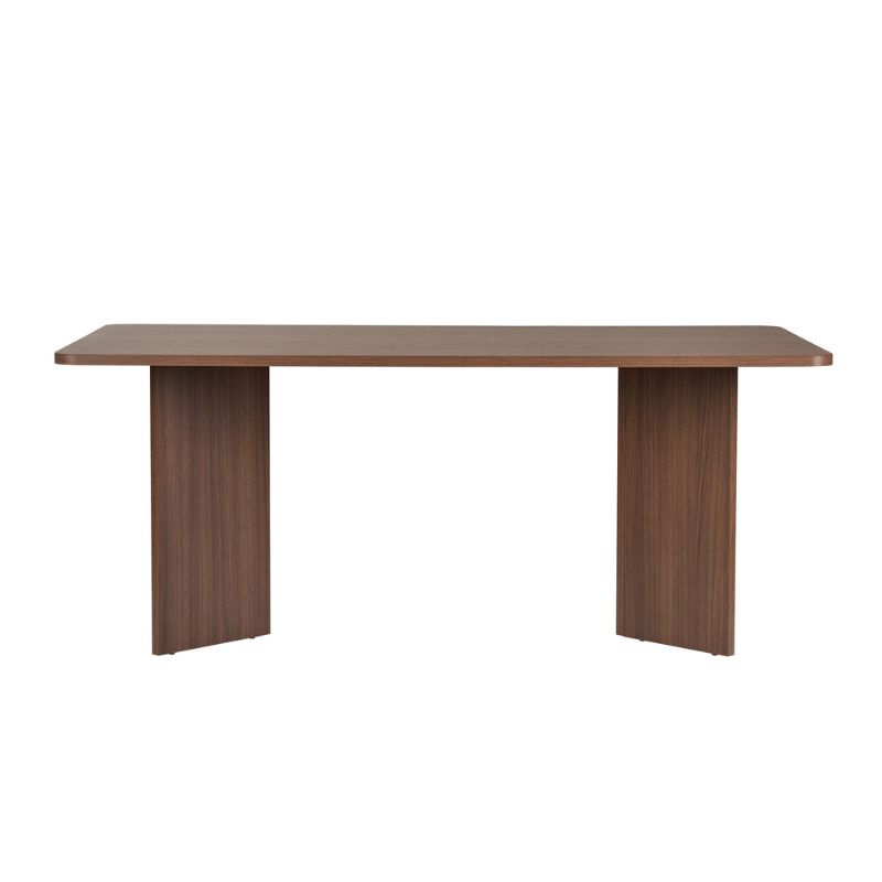 Τραπέζι Linza Megapap χρώμα καρυδί 180x90x75εκ.