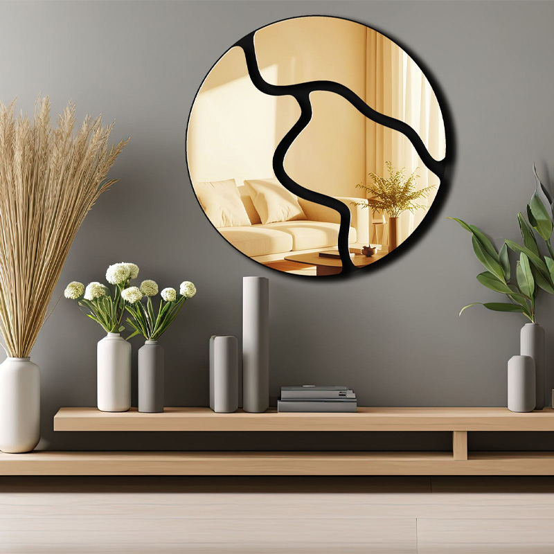 Διακοσμητικό τοίχου Ayna Μegapap με plexiglass Ø48x48εκ.