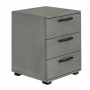 Κομοδίνο - Συρταριέρα γραφείου Roco Megapap χρώμα γκρι σκυροδέματος 40x39x57εκ.