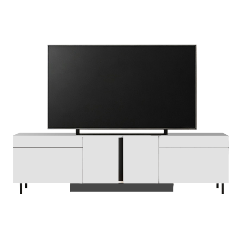 Έπιπλο τηλεόρασης Arlen Megapap με Led Rgb χρώμα λευκό 180x32x50εκ.