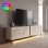 Έπιπλο τηλεόρασης Arlen Megapap με Led Rgb χρώμα travertine 180x32x50εκ.
