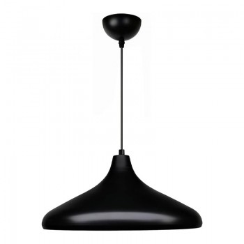 Φωτιστικό οροφής Lela Megapap E27 μεταλλικό μονόφωτο χρώμα μαύρο Ø31x100εκ.