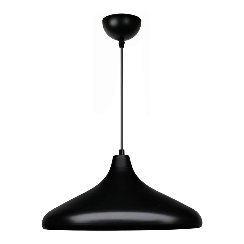 Φωτιστικό οροφής Lela Megapap E27 μεταλλικό μονόφωτο χρώμα μαύρο Ø31x100εκ.