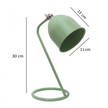 Φωτιστικό γραφείου Treviso Megapap E14 μεταλλικό χρώμα πράσινο 11x13x30εκ.