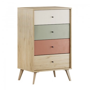 Συρταριέρα Terra Megapap χρώμα florida oak 60x44x100εκ.