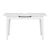 Τραπέζι Trendline Megapap επεκτεινόμενο χρώμα λευκό 120/150x70x75εκ.