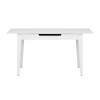 Τραπέζι Trendline Megapap επεκτεινόμενο χρώμα λευκό 120/150x70x75εκ.