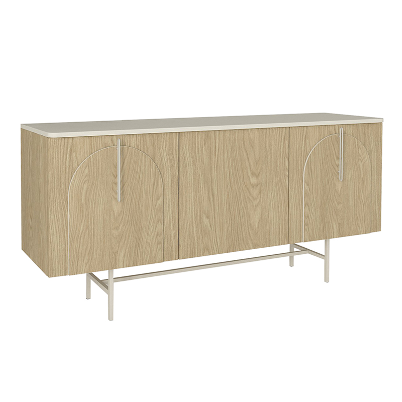 Μπουφές Rebel Megapap χρώμα rota oak - sandstone 150x45x76,5εκ.