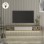 Έπιπλο τηλεόρασης επιτοίχιο Cross Megapap με LED χρώμα sepet oak - sandstone 150x29,6x19,2εκ.