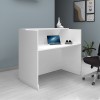 Γραφείο υποδοχής - reception Gemini Megapap χρώμα λευκό 150x70x110εκ.