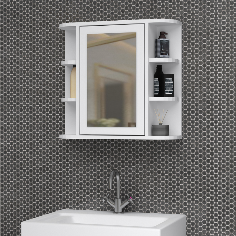 Καθρέπτης μπάνιου Diro Μegapap χρώμα λευκό 65x17,5x60εκ.