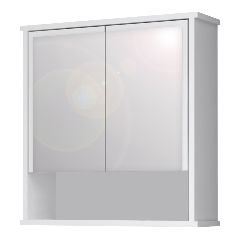 Καθρέπτης μπάνιου Delo Μegapap χρώμα λευκό 62x17,5x60εκ.