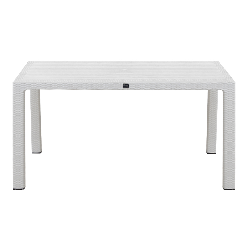 Τραπέζι πολυπροπυλενίου Kalan Megapap χρώμα λευκό 150x90x75εκ.