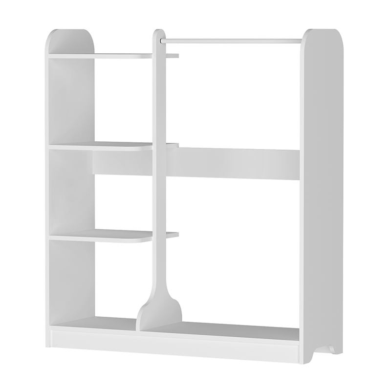 Έπιπλο εισόδου Rozesme Megapap χρώμα λευκό 120x40x135εκ.