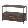 Μπουφές Mars Megapap χρώμα rustic καρυδί 122x36x80,1εκ.