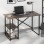 Γραφείο εργασίας Odeon Megapap χρώμα rustic καρυδί 120x59,8x73,8εκ.