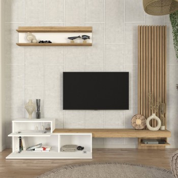 Ντουλάπι κουζίνας - μπάνιου Altay Megapap χρώμα λευκό 48,9x44,1x155,5εκ.