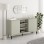 Μπουφές Frem Megapap χρώμα ash green 150x40x81εκ.