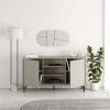 Μπουφές Frem Megapap χρώμα ash green 150x40x81εκ.