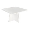 Τραπεζάκι σαλονιού Sugar Megapap χρώμα λευκό 60x60x36,8εκ.