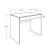 Γραφείο εργασίας Vareno Megapap χρώμα florida oak 90x55x75εκ.