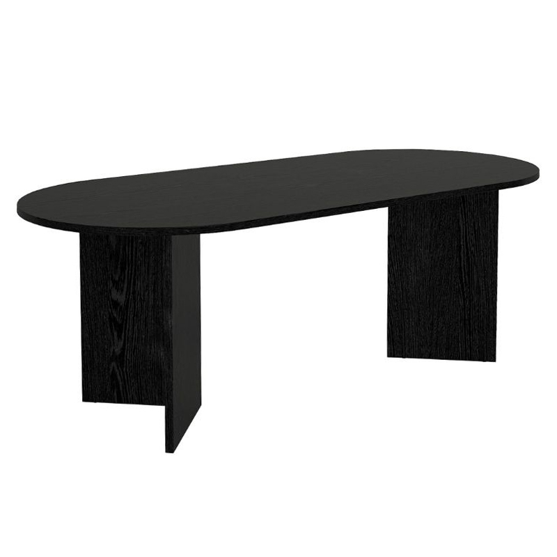 Τραπέζι Cortado Megapap χρώμα sencron black 200x90x74εκ.