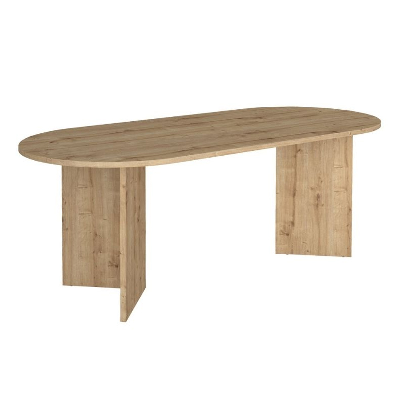 Τραπέζι Cortado Megapap χρώμα sapphire oak 200x90x74εκ.