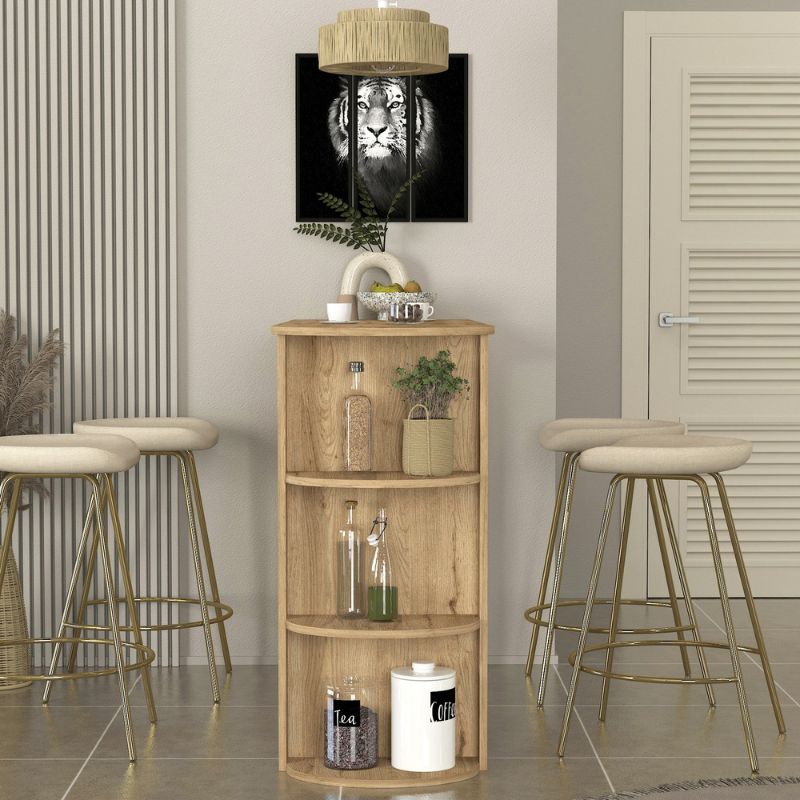 Τραπέζι μπαρ Vigne Megapap χρώμα sepet oak 150x51,6x101,8εκ.