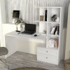 Γραφείο εργασίας Mantra Megapap χρώμα λευκό 150x60x152εκ.