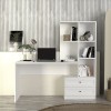 Γραφείο εργασίας Mantra Megapap χρώμα λευκό 150x60x152εκ.